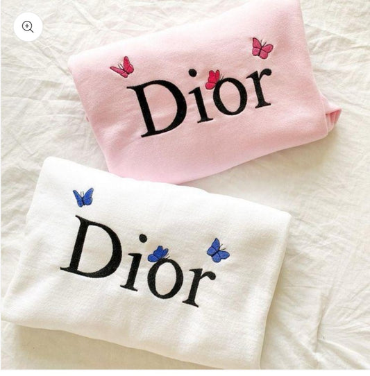 Vintage Embroidered Dior Butterfly Sweatshirts